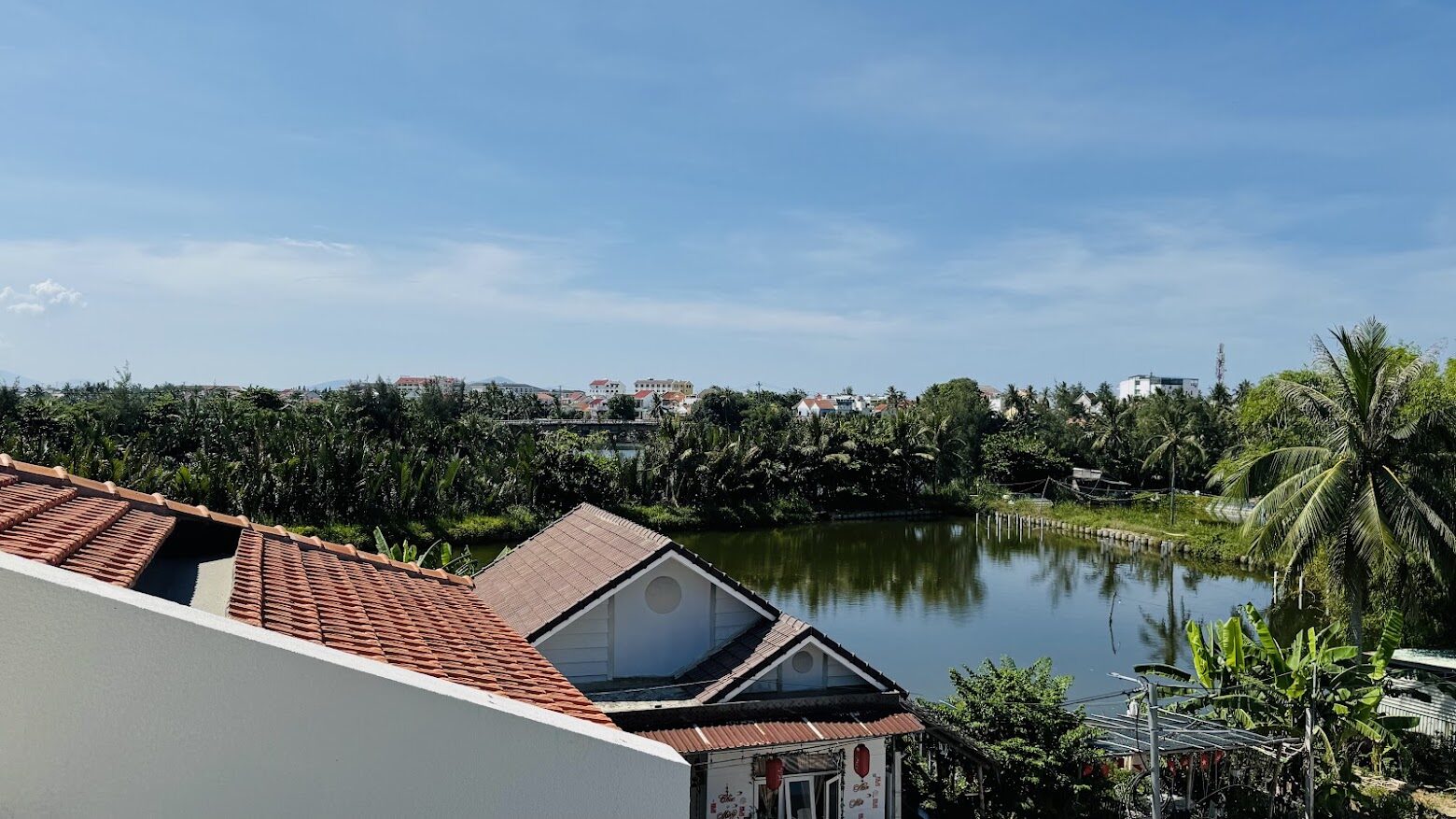 Quiet countryside lane in Vong Nhi Village near Hoi An Breeze Villa